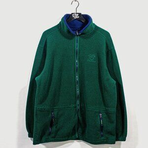 Eddie Bauer EBTek Full Zip Fleece Made in USA Large VTG 90s Gorpcore